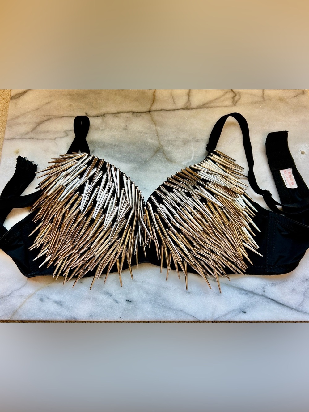Metal Spike Costume Bra-size 34C